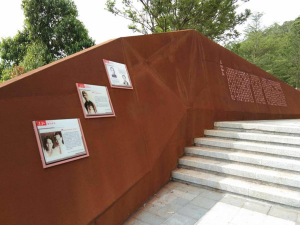 抱罗镇耐候钢挡土墙